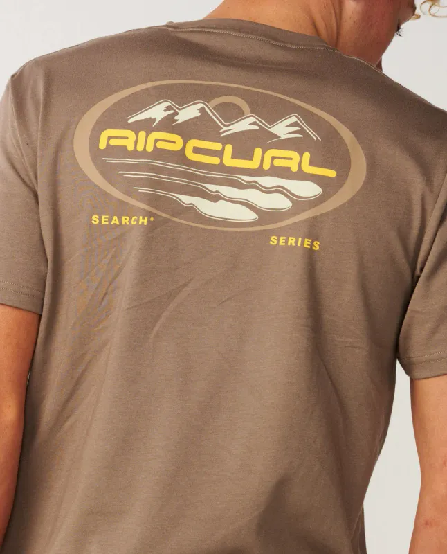 Rip Curl S-Series VC Peaks Tee - T-skjorte - Walnut