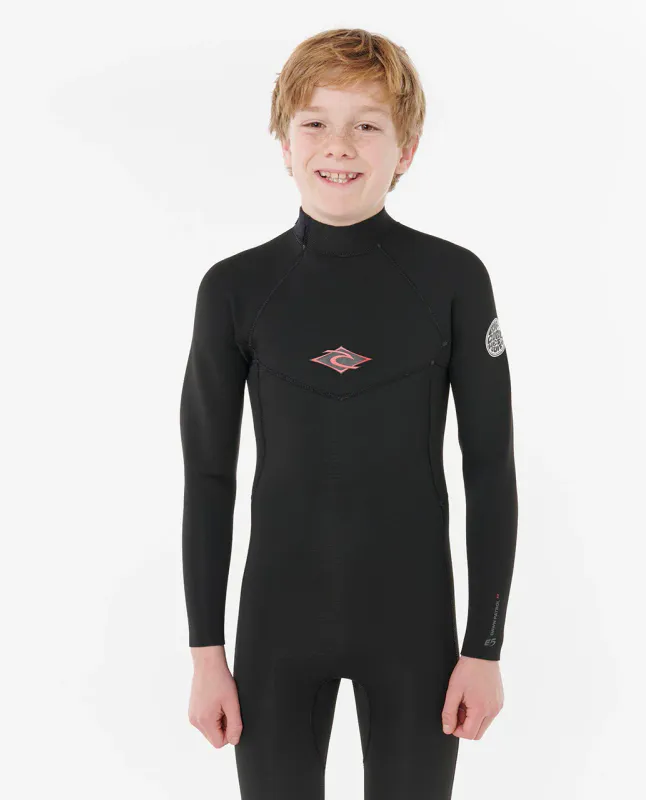 Rip Curl Junior - 5/3 Dawn Patrol Back ZIp Våtdrakt - Black