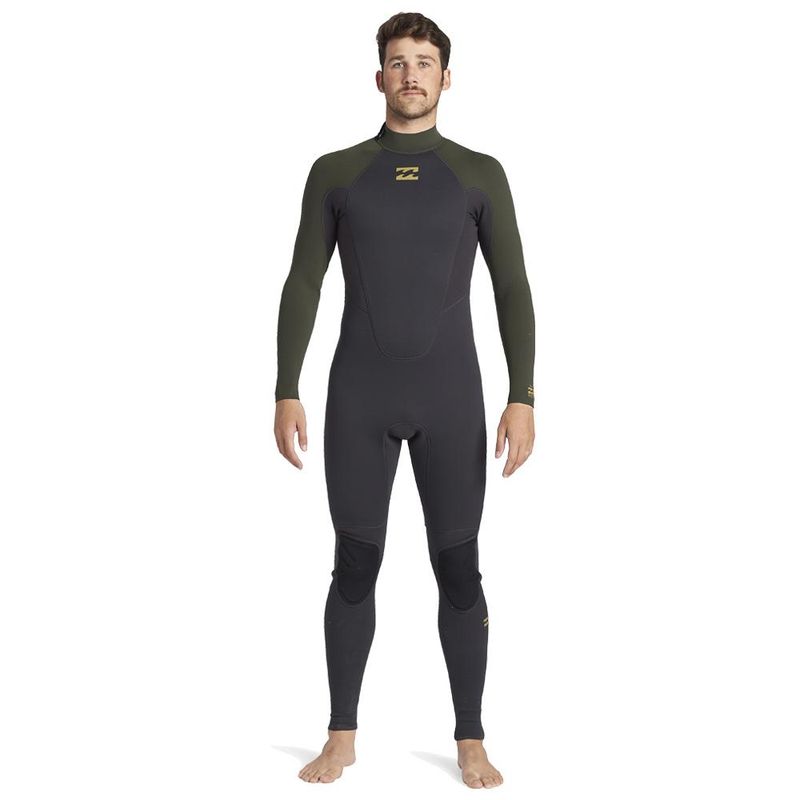Billabong 3/2 Intruder Back Zip Våtdrakt - Antique Black