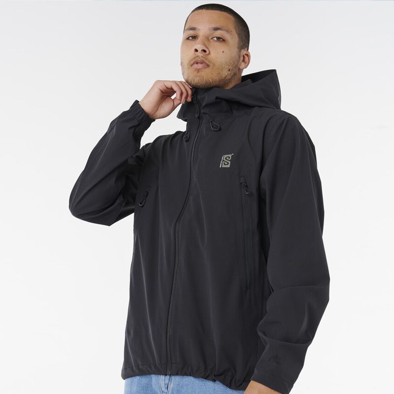 Rip Curl Anti-Series Search 10K/10K Spray Jacket Black - regnjakke