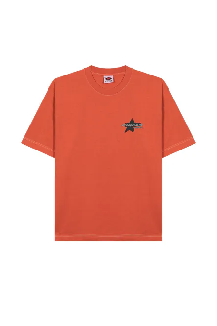 Hovedbilde Pukas - Comp Contrast Stitch Tee - T-skjorte Burnt Orange