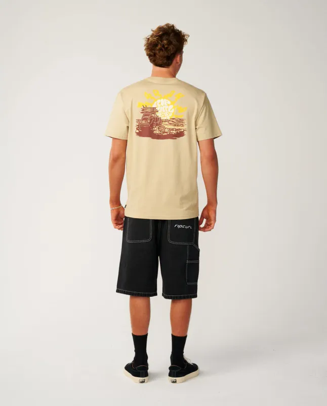Rip Curl - Surf Trip T-skjorte - Khaki Sand