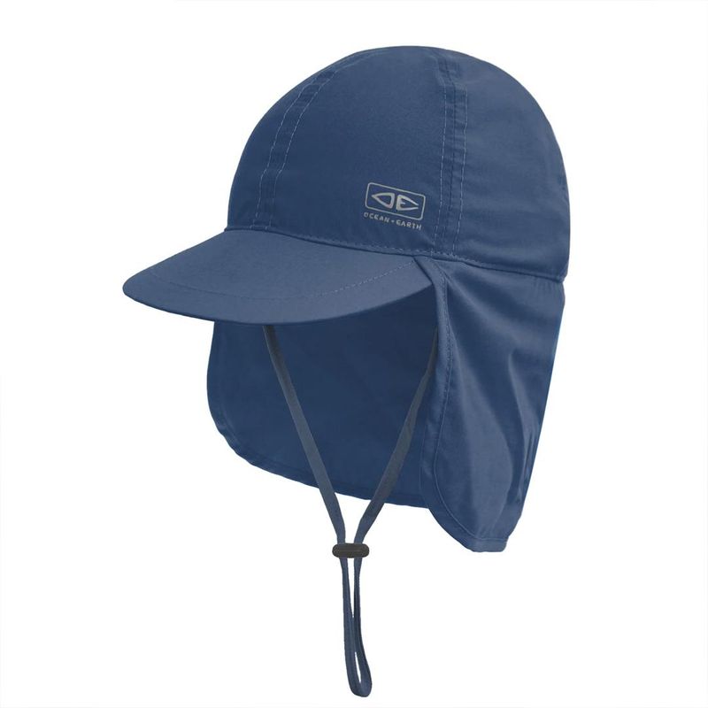 O & E - Kids Sunbreaker Beach Hat - Strandcaps Barn - Navy