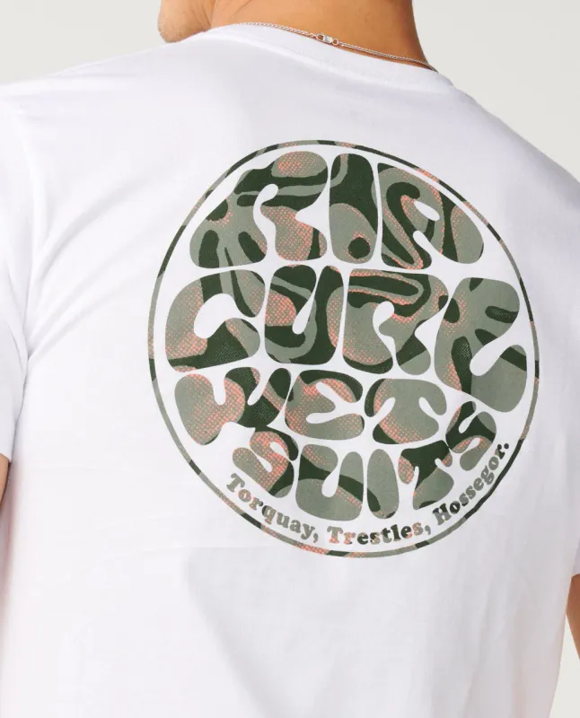 Rip Curl Wettie Passage Icon Standard Tee - T-skjorte - Hvit
