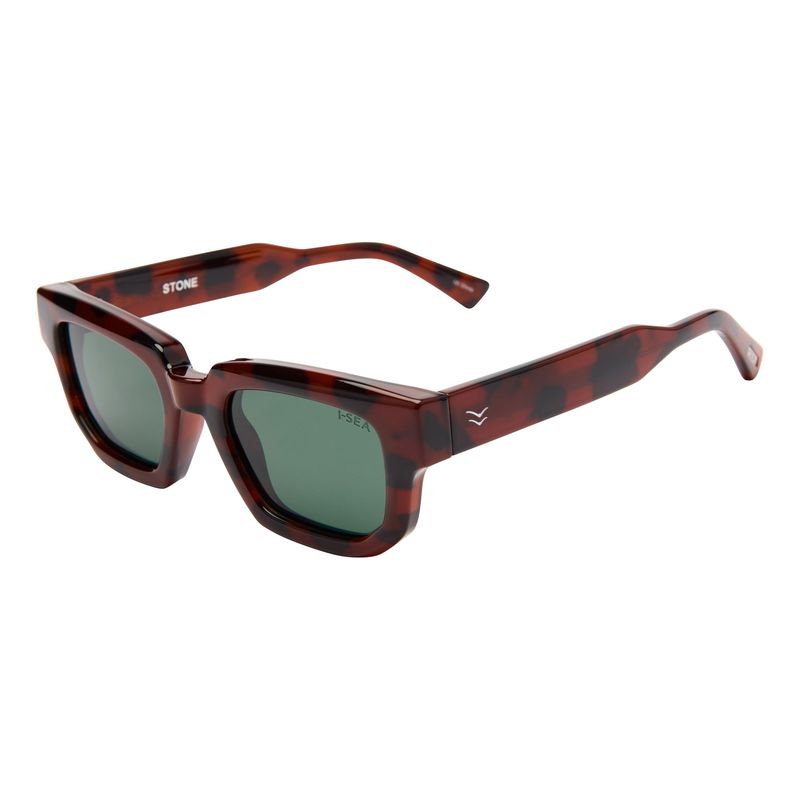 I-SEA Stone - Tort/Green Polarized Solbriller