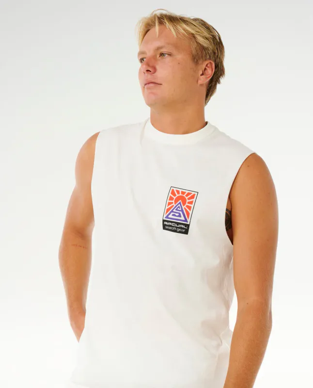 Rip Curl - Search Dawn Muscle Singlet - Bone