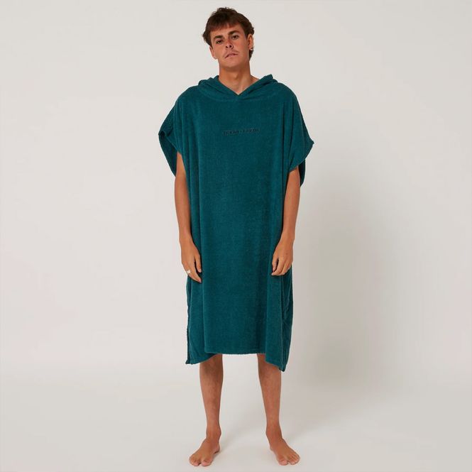 Hovedbilde O&E - Lightweight Skifteponcho med hette - Teal