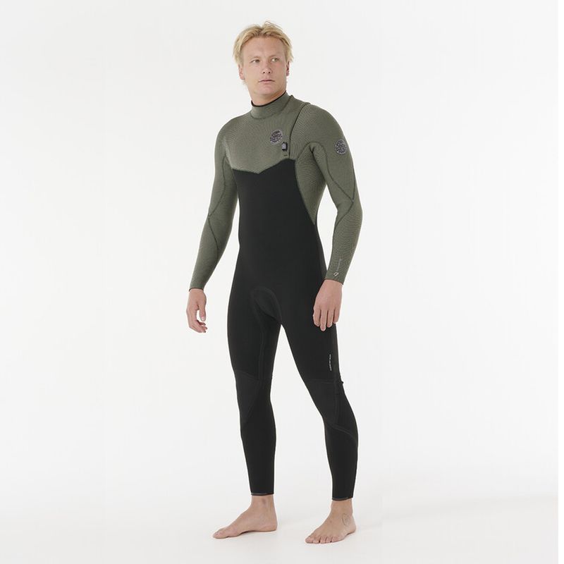 Rip Curl 4/3 Flashbomb Pro Zip Free Våtdrakt - Deep Cactus