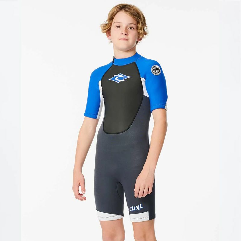 Rip Curl Junior 2/2 Omega Back Zip Våtdrakt - Blue