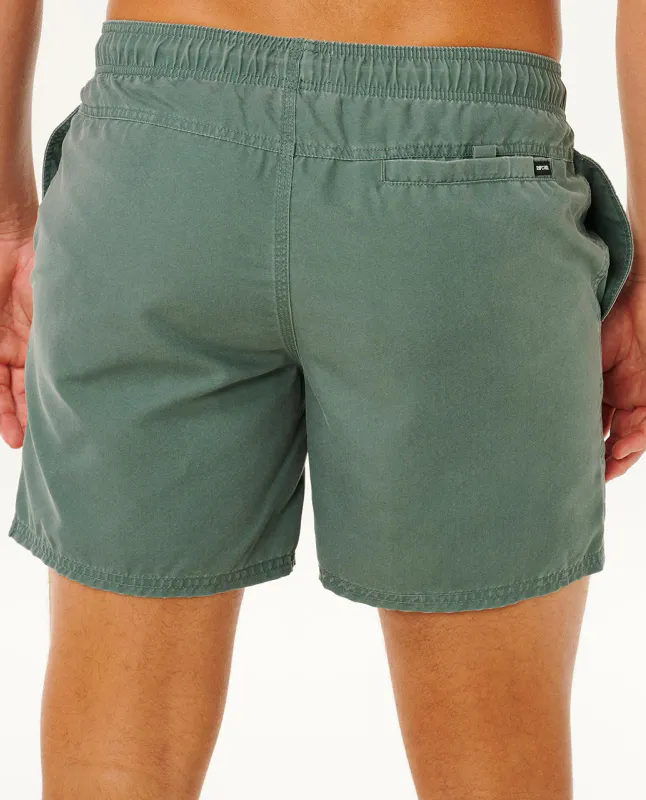 Rip Curl - Offset Washed Volley Badeshorts - Moss