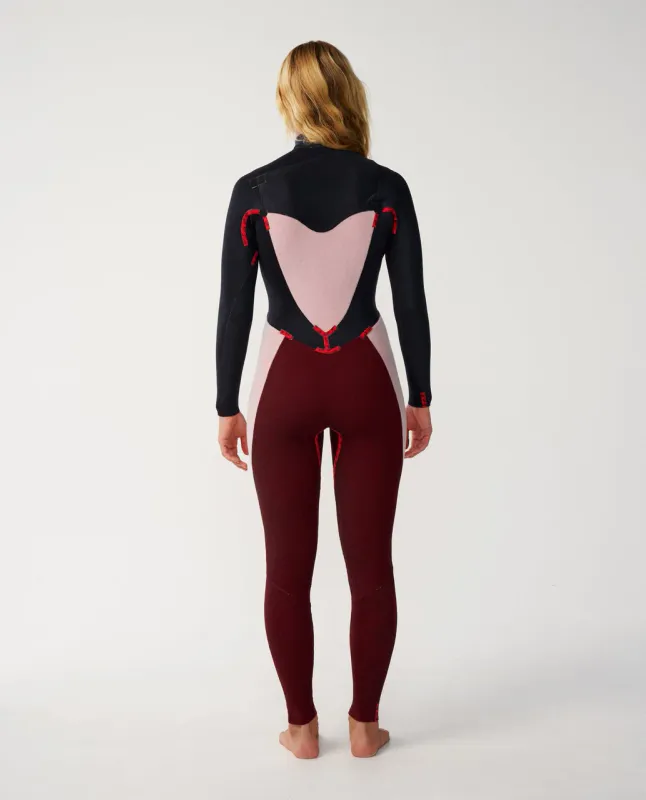 Rip Curl Dame 5/4 Dawn Patrol GB Chest Zip Våtdrakt - Slate