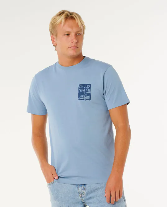 Hovedbilde Rip Curl - Keep On Trucking Standard T-Skjorte - Faded Denim