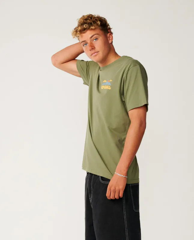 Rip Curl Surf Trip Relaxed Tee - T-shirt - Surplus Green