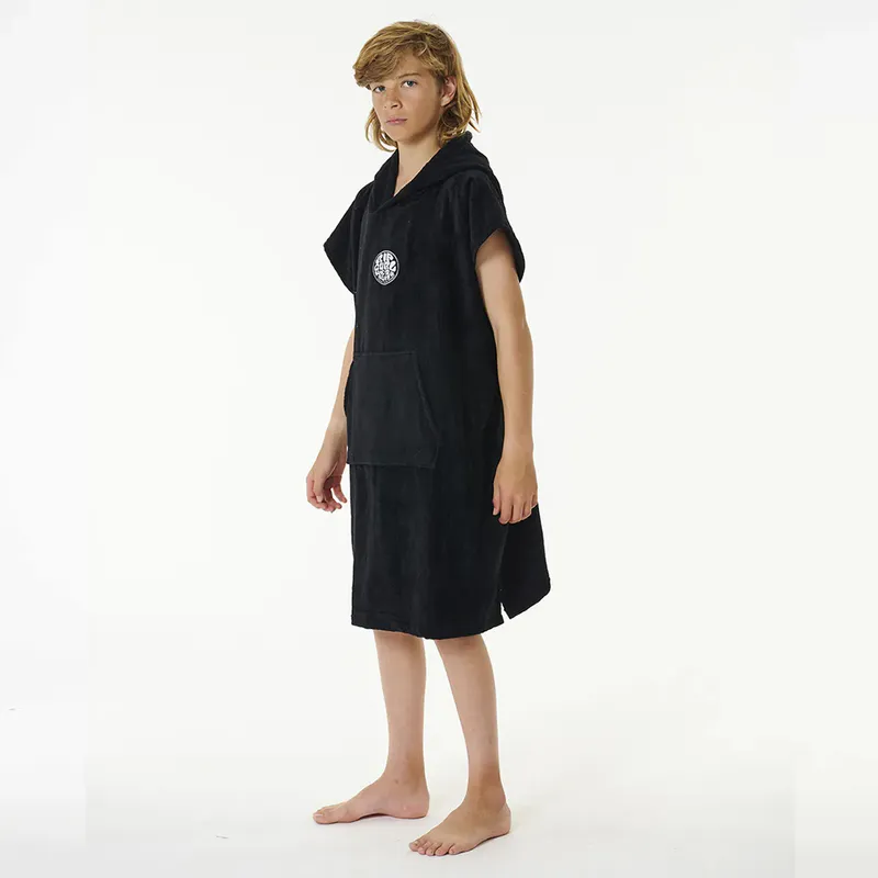 Rip Curl - Skifteponcho Barn - Kids Logo Hooded Towel - Black