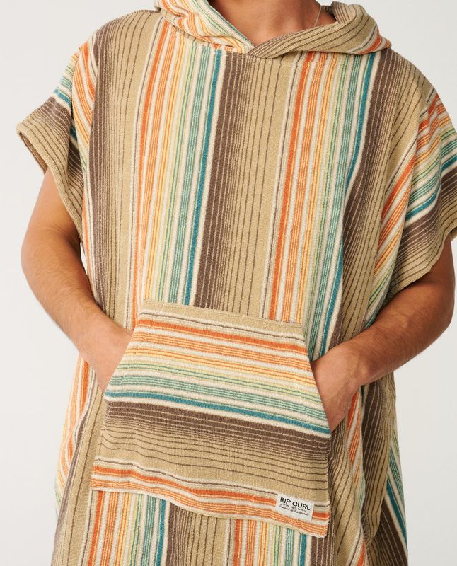 Rip Curl Classic Surf Skifteponcho med hette – Khaki Sand