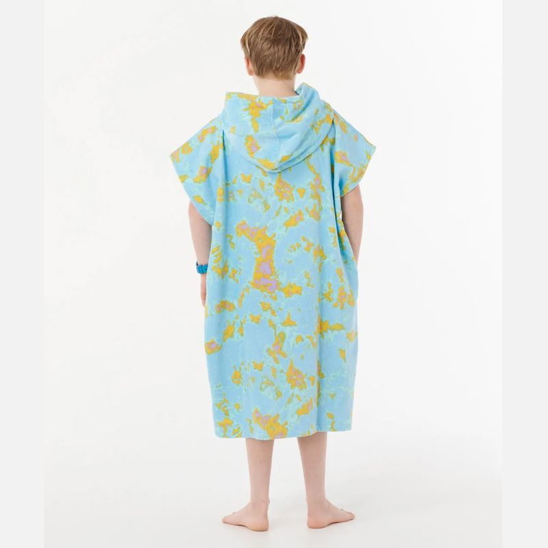 Rip Curl Junior Mixed Hooded Towel - Skifteponcho - Bright Blue