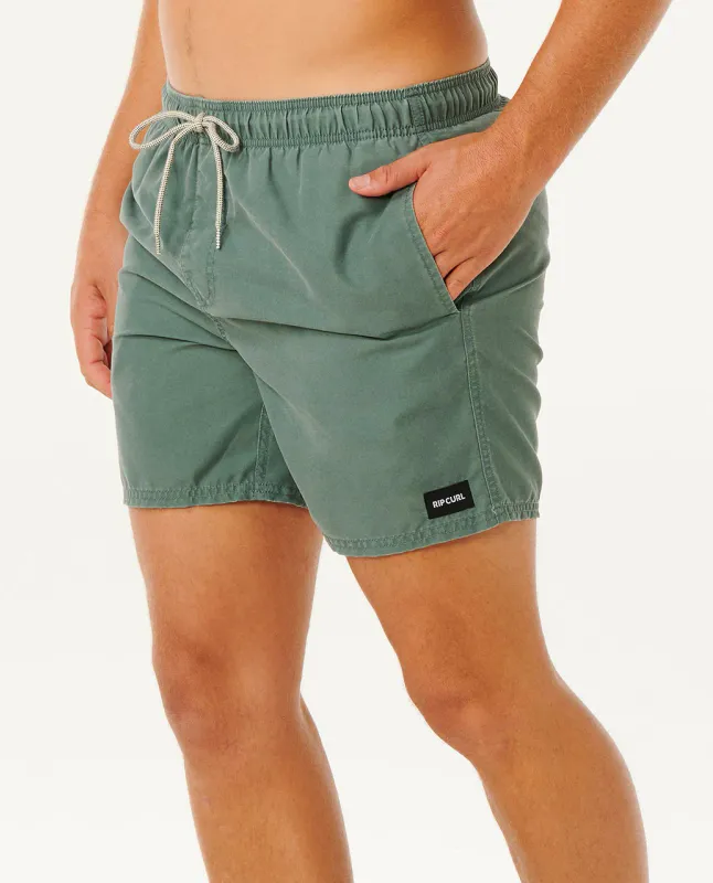 Rip Curl - Offset Washed Volley Badeshorts - Moss
