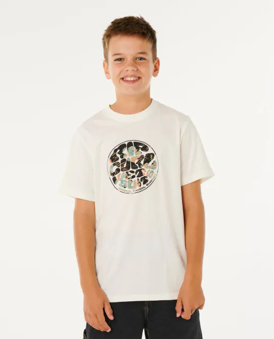 Hovedbilde Rip Curl Junior - Wettie Passage Icon T-skjorte - Bone