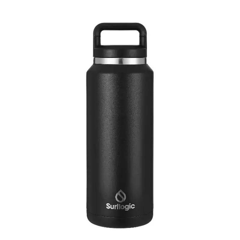 Surflogic Insulated Bottle 1000 ml Wide Mouth – Black