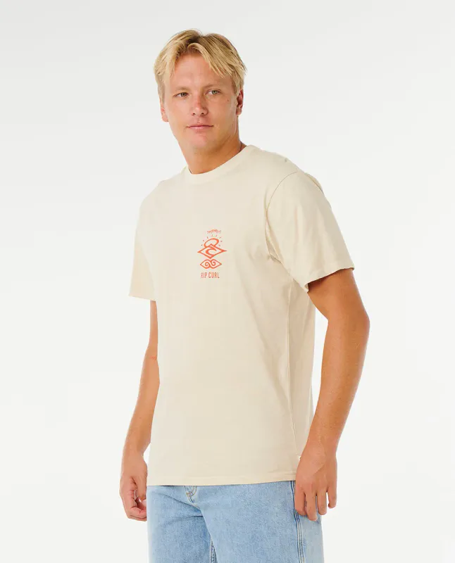 Rip Curl - Search Icon Relaxed T-Skjorte - Vintage White