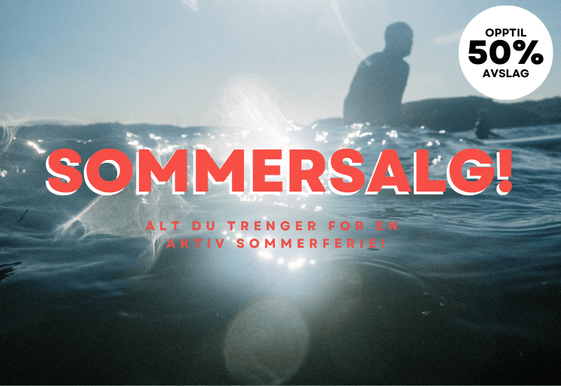 Sommersalg på Surfshop.no med masse gode tilbud på alt du trenger for en aktiv sommerferie!