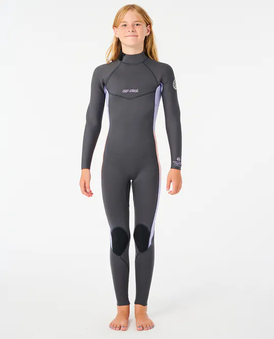 Hovedbilde Rip Curl Junior 4/3 Dawn Patrol Back Zip Våtdrakt - Charcoal