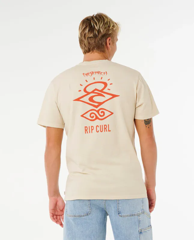 Rip Curl - Search Icon Relaxed T-Skjorte - Vintage White