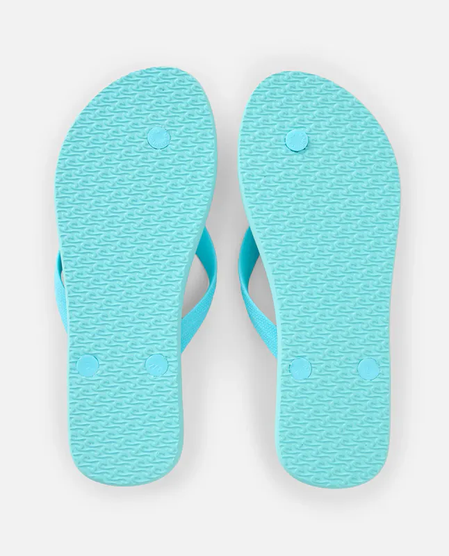 Rip Curl - Essential Bloom Open Toe Thongs - Teal - Flip Flops