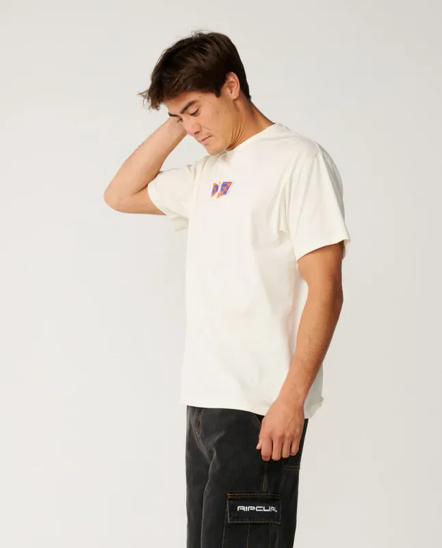 Rip Curl S-Series VC Digicon Tee - T-skjorte - Bone
