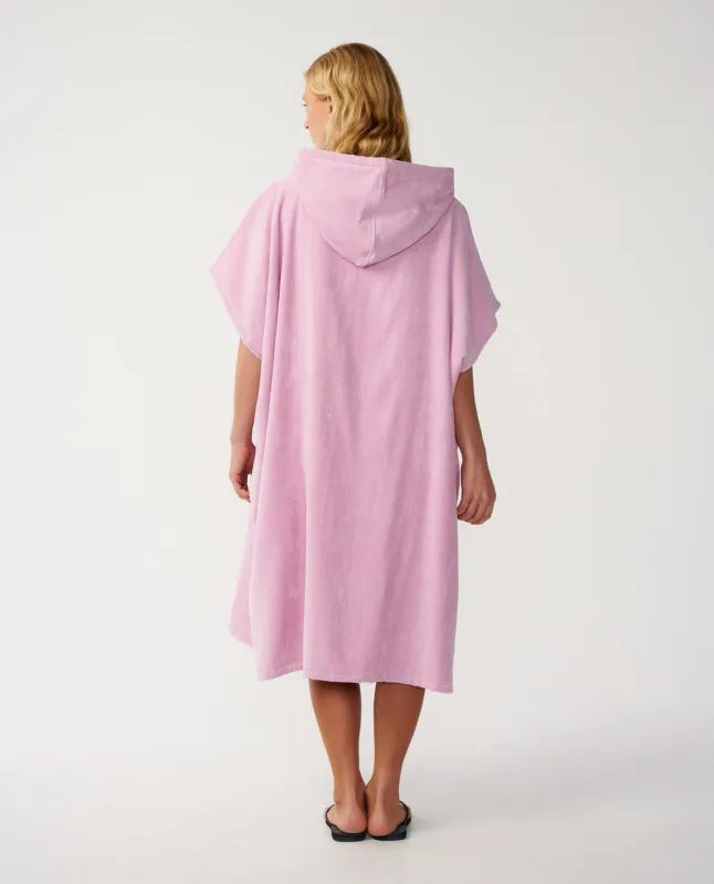 Rip Curl - Icon Skifteponcho Med Hette - Mauve