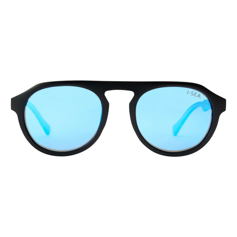 I-SEA Ivan Florence - Black/Blue Mirror Polarized Solbriller
