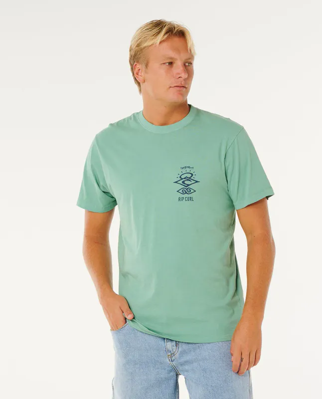 Rip Curl - Search Icon Relaxed T-Skjorte - Aloe