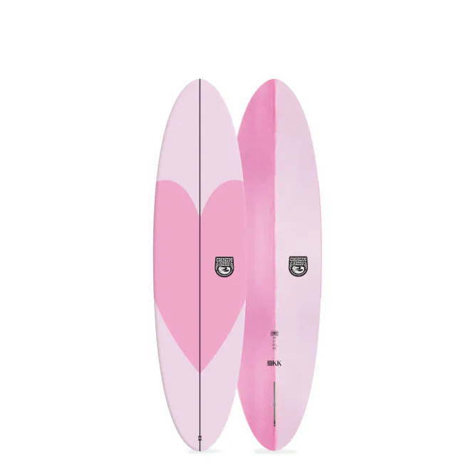 Hovedbilde O&E - KK Midlenght 7'6 (51 L) - Epoxy Softboard - Pink